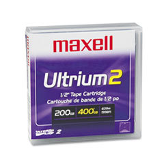 MAXELL CORP. OF AMERICA 1/2in Ultrium Lto-2 Cartridge  1998ft  200gb Native/400gb Compressed Capacity; UNIT OF MEASURE: EA