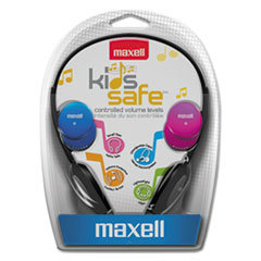 MAXELL CORP. OF AMERICA Kids Safe Headphones  Pink/blue/silver; UNIT OF MEASURE: EA