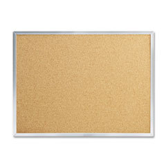 MEAD PRODUCTS Cork Bulletin Board  24 X 18  Silver Aluminum Frame; UNIT OF MEASURE: EA