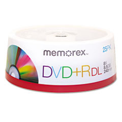 MEMOREX Dual-Layer Dvd+r Discs  8.5gb  25/pack; UNIT OF MEASURE: PG