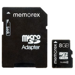 MEMOREX Microsd Travelcard  Class 6  8gb; UNIT OF MEASURE: EA