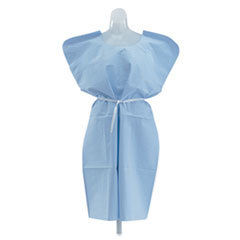 MEDLINE INDUSTRIES  INC. Disposable Patient Gowns  3-Ply T/p/t  Blue  50/carton; UNIT OF MEASURE: BX