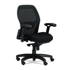 MAYLINE COMPANY Mercado Series Mid-Back Mesh Chair  Mesh Back/fabric Seat  Black; UNIT OF MEASURE: EA