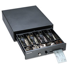 MMF INDUSTRIES Compact Steel Cash Drawer W/spring-Loaded Bill Weights  Disc Tumbler Lock  Black; UNIT OF MEASURE: EA