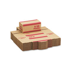 MMF INDUSTRIES Corrugated Cardboard Coin Transport Box  Lock  Red  50 Boxes/carton; UNIT OF MEASURE: BX