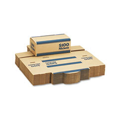 MMF INDUSTRIES Corrugated Cardboard Coin Transport Box  Lock  Blue  50 Boxes/carton; UNIT OF MEASURE: BX