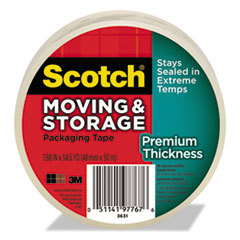 3M/COMMERCIAL TAPE DIV. Moving &amp; Storage Tape Premium Thickness  1.88in X 54.6 Yds  3in Core; UNIT OF MEASURE: RL