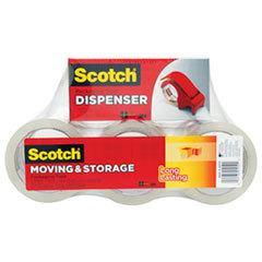 3M/COMMERCIAL TAPE DIV. Moving &amp; Storage Tape  1.88in X 54.6yds  3in Core  Clear  6/pack; UNIT OF MEASURE: PG