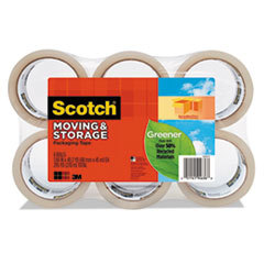 3M/COMMERCIAL TAPE DIV. Moving &amp; Storage Tape  1.88in X 42.2yds  Clear  6/pack; UNIT OF MEASURE: PG