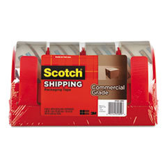 3M/COMMERCIAL TAPE DIV. 3750 Commercial Grade Packaging Tape W/dispenser  1.88in X 54.6yds  Clear  4/pack; UNIT OF MEASURE: PG