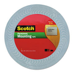 3M/COMMERCIAL TAPE DIV. Double-Coated Foam Tape  1/2in X 36 Yards  White; UNIT OF MEASURE: RL