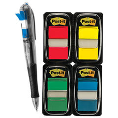 3M/COMMERCIAL TAPE DIV. Flags Value Pack  Assorted Colors  200 1in Flags  Highlighter/pen W/50 Flags; UNIT OF MEASURE: PG