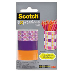 3M/COMMERCIAL TAPE DIV. Expressions Magic Tape  3/4in X 300in  Josephine Kimberling Asst. Starburst  3 Pk; UNIT OF MEASURE: PG