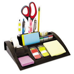 3M/COMMERCIAL TAPE DIV. Notes Dispenser With Weighted Base  Plastic  12 X 8 X 2  Charcoal Gray; UNIT OF MEASURE: EA