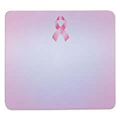 3M/COMMERCIAL TAPE DIV. Mouse Pad With Precise Mousing Surface  9in X 8in X 1/4in  Pink Ribbon Design; UNIT OF MEASURE: EA