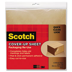 3M/COMMERCIAL TAPE DIV. Cover-Up Sheet  12 X 12  Brown  6/pk; UNIT OF MEASURE: PG