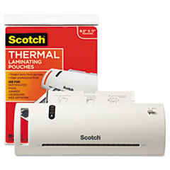 3M/COMMERCIAL TAPE DIV. Thermal Laminator Value Pack  9in W  With 20 Letter Size Pouches; UNIT OF MEASURE: EA
