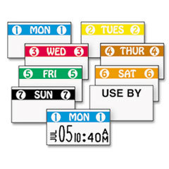 MONARCH MARKING Freshmarx Freezx Color-Coded Labels  Tuesday  White/yellow  2500/roll; UNIT OF MEASURE: RL