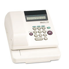 MAX USA CORP. Electronic Checkwriter  14-Digit  7-7/8 X 9-5/8 X 3-5/8; UNIT OF MEASURE: EA