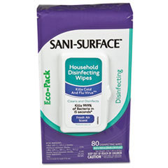NICE-PAK PRODUCTS  INC Sani-Cloth Disinfecting Surface Wipes  10 X 8  Fresh Scent  100/pack; UNIT OF MEASURE: EA