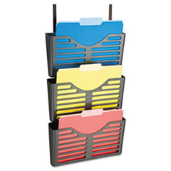 OFFICEMATE INTERNATIONAL CORP. Filing System W/hanger Set  3 Pockets  Letter  28 X 13 1/2 X 4 3/4  Charcoal; UNIT OF MEASURE: PG