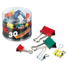 OFFICEMATE INTERNATIONAL CORP. Binder Clips  Metal  Assorted Colors/sizes  30/pack; UNIT OF MEASURE: PG