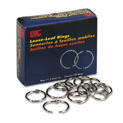 OFFICEMATE INTERNATIONAL CORP. Officemate Book Rings  1in  100/box; UNIT OF MEASURE: BX