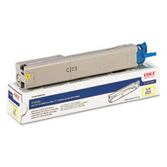 OKIDATA 43459301 High-Yield Toner  2000 Page-Yield  Yellow; UNIT OF MEASURE: EA