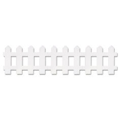 PACON CORPORATION Bordette White Picket Fence Decorative Border  6in X 16 Ft; UNIT OF MEASURE: RL