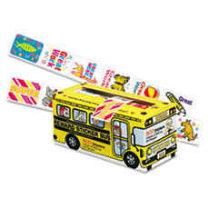 PACON CORPORATION Big School Bus Reward Stickers  Assorted Designs  800 Stickers Per Box; UNIT OF MEASURE: PG