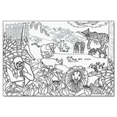 PACON CORPORATION Learning Walls Paper  African Safari  72in X 48in; UNIT OF MEASURE: RL