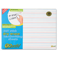 PACON CORPORATION Gowrite Dry Erase Handwriting Sheets  8 1/4 X 11  Lined  30/pack; UNIT OF MEASURE: PG