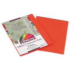 PACON CORPORATION Peacock Sulphite Construction Paper  76 Lbs.  9 X 12  Orange  50 Sheets/pack; UNIT OF MEASURE: PG