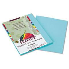 PACON CORPORATION Peacock Sulphite Construction Paper  76 Lbs.  9 X 12  Turquoise  50 Sheets/pack; UNIT OF MEASURE: PG