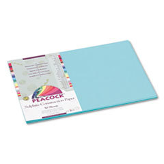PACON CORPORATION Peacock Sulphite Construction Paper  76 Lbs.  12 X 18  Turquoise  50 Sheets/pack; UNIT OF MEASURE: PG