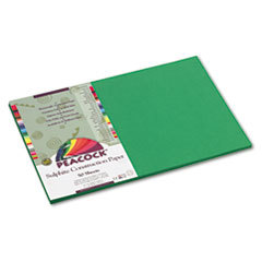 PACON CORPORATION Peacock Sulphite Construction Paper  76 Lb  12 X 18  Holiday Green  50 Shts/pk; UNIT OF MEASURE: PG