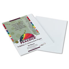 PACON CORPORATION Peacock Sulphite Construction Paper  76 Lbs  9 X 12  Bright White  50 Sheets/pk; UNIT OF MEASURE: PG