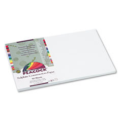 PACON CORPORATION Peacock Sulphite Construction Paper  76 Lbs  12 X 18  Bright White  50 Sheets/pk; UNIT OF MEASURE: PG