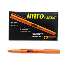 SANFORD Intro Highlighters  Chisel Tip  Fluorescent Orange  12/pk; UNIT OF MEASURE: DZ