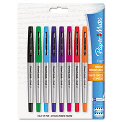 SANFORD Flair Porous Point Stick Liquid Pen  Assorted Ink  Ultra Fine  8/st; UNIT OF MEASURE: SE