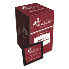 PAPANICHOLAS COFFEE Premium Coffee Pods  Decaf Colombian  0.75 Oz  18/box; UNIT OF MEASURE: BX