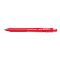 PENTEL OF AMERICA Wow! Retractable Ballpoint Pen  1mm  Red Barrel  Red Ink  Dozen; UNIT OF MEASURE: DZ