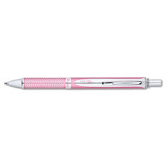 PENTEL OF AMERICA Energel Alloy Rt Retractable Liquid Gel Pen  .7mm  Pink Barrel  Black Ink; UNIT OF MEASURE: EA