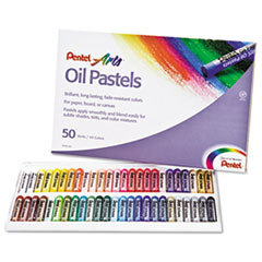 PENTEL OF AMERICA Oil Pastel Set With Carrying Case 45-Color Set  Assorted  50/set; UNIT OF MEASURE: SE