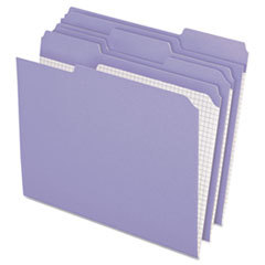 ESSELTE PENDAFLEX CORP. Reinforced Top Tab File Folders  1/3 Cut  Letter  Lavender  100/box; UNIT OF MEASURE: BX