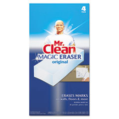 PROCTER &amp; GAMBLE Magic Eraser Foam Pad  2 2/5in X 4 3/5in  White  4/box; UNIT OF MEASURE: BX