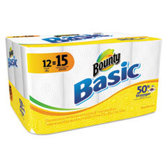 PROCTER &amp; GAMBLE Basic Paper Towels  11 X 10.4  White  60/roll  12 Roll/pack; UNIT OF MEASURE: PG