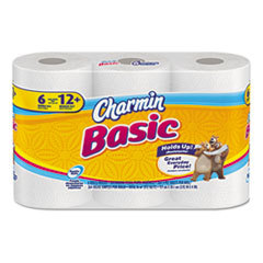 PROCTER &amp; GAMBLE Basic One-Ply Toilet Paper  White  264 Sheets/roll; UNIT OF MEASURE: BX