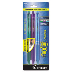PILOT CORP. OF AMERICA Frixion Clicker Erasable Gel Ink Retractable Pen  Assorted Ink  .7mm  3/pack; UNIT OF MEASURE: PG