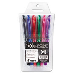 PILOT CORP. OF AMERICA Frixion Point Erasable Gel Ink Stick Pen  Assorted Inks  .5mm  6/pack; UNIT OF MEASURE: PG